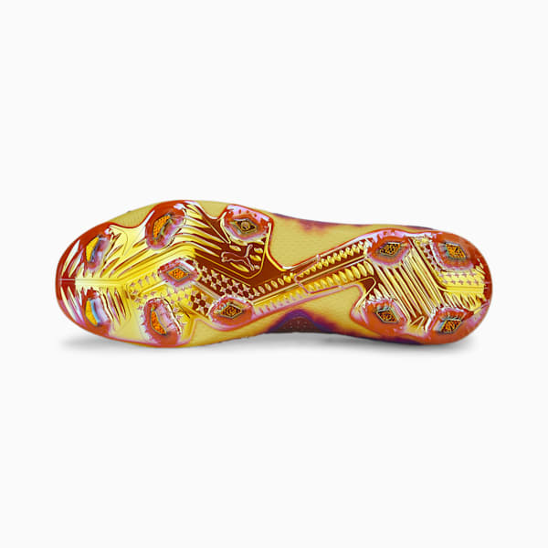 Souliers de soccer à crampons FUTURE ULTIMATE ELM FG/AG, Team Violet-PUMA Black-Yellow Sizzle-Rickie Orange, extralarge